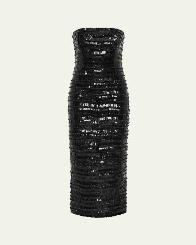 Sylvie Embellished Strapless Dress